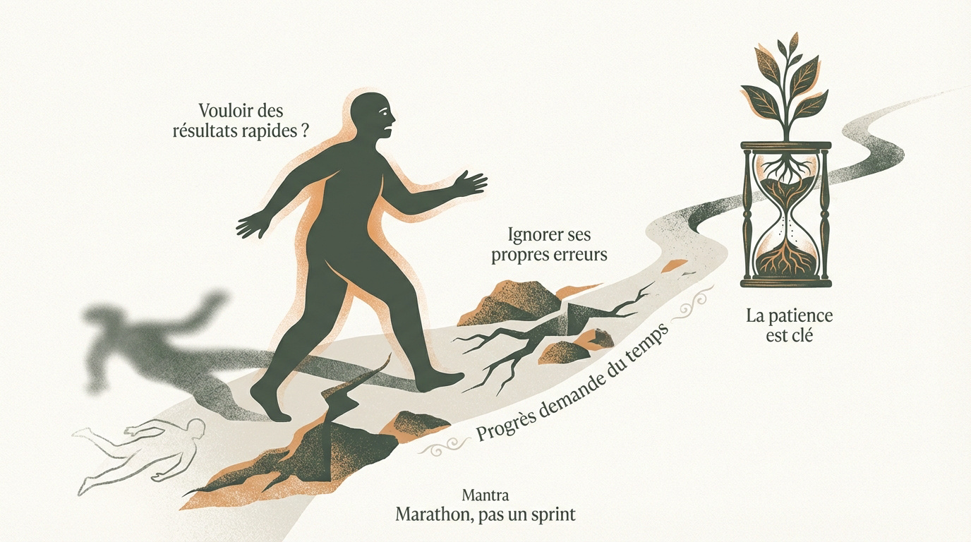 Un chemin sinueux illustrant les étapes de la croissance personnelle