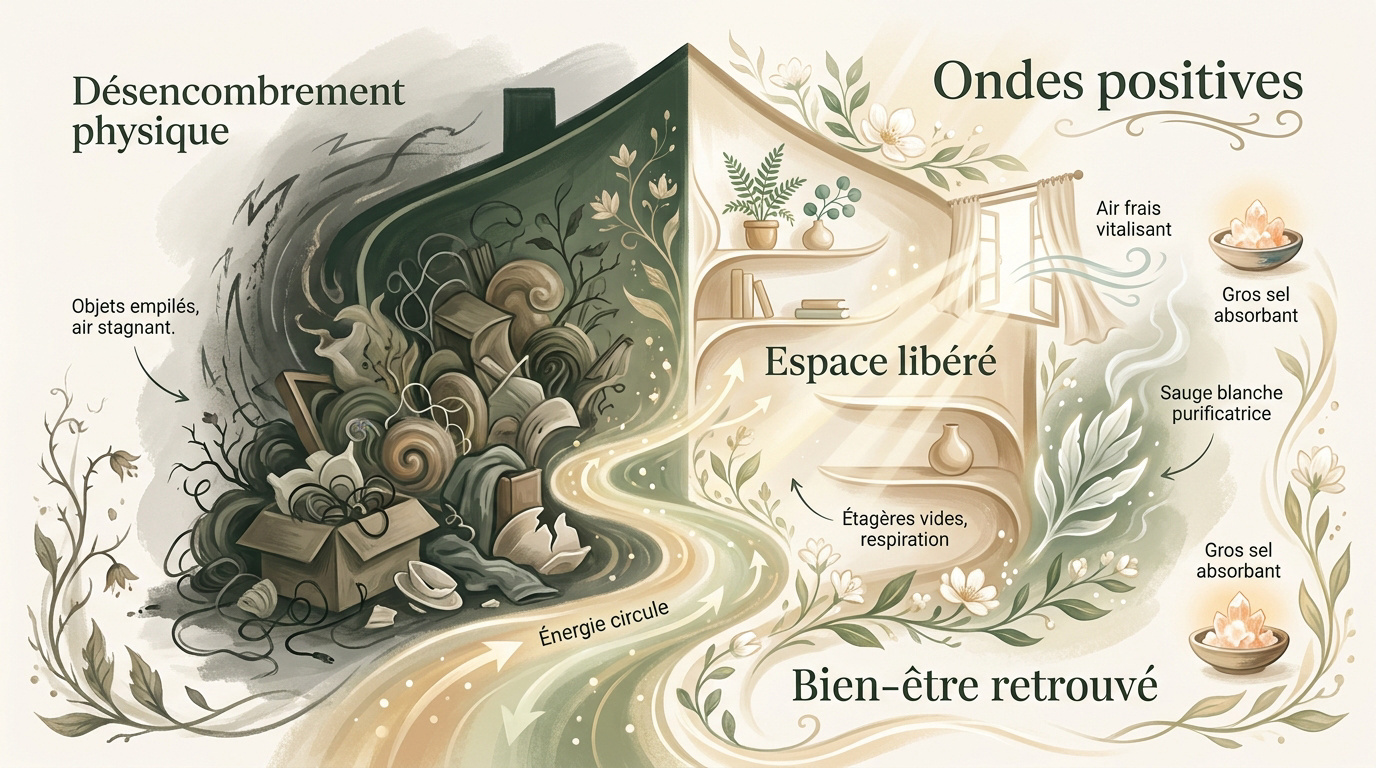 Transformation d'un salon encombré vers un espace de vie harmonieux et épuré